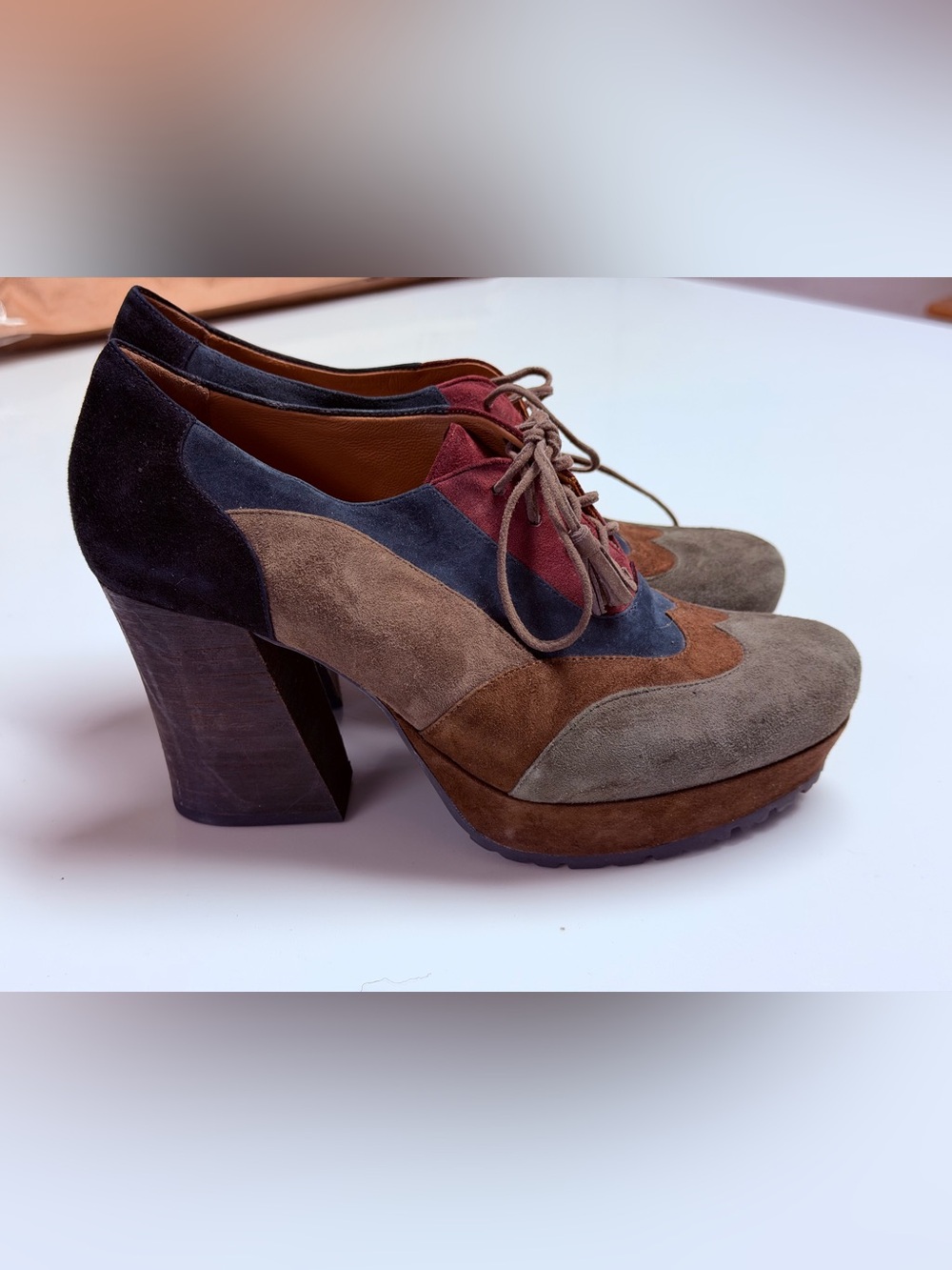 Earthies Leather Platform Shoes